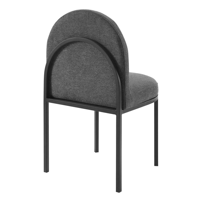 Isla Channel Tufted Upholstered Fabric Dining Side Chair