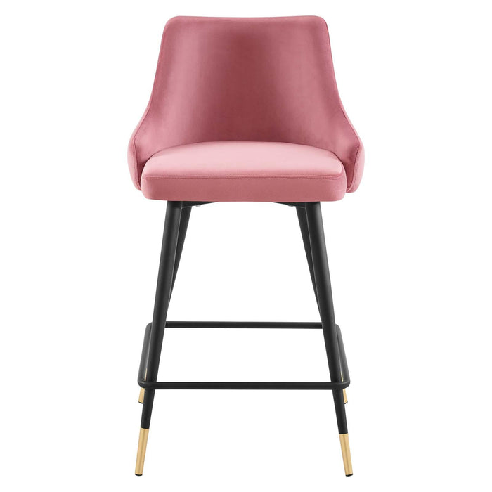 Adorn Performance Velvet Counter Stool