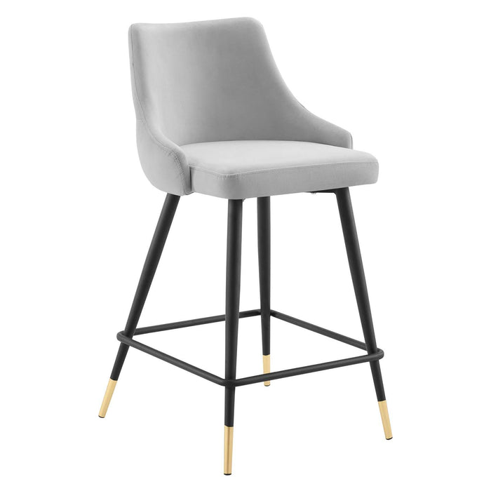 Adorn Performance Velvet Counter Stool Set of 2