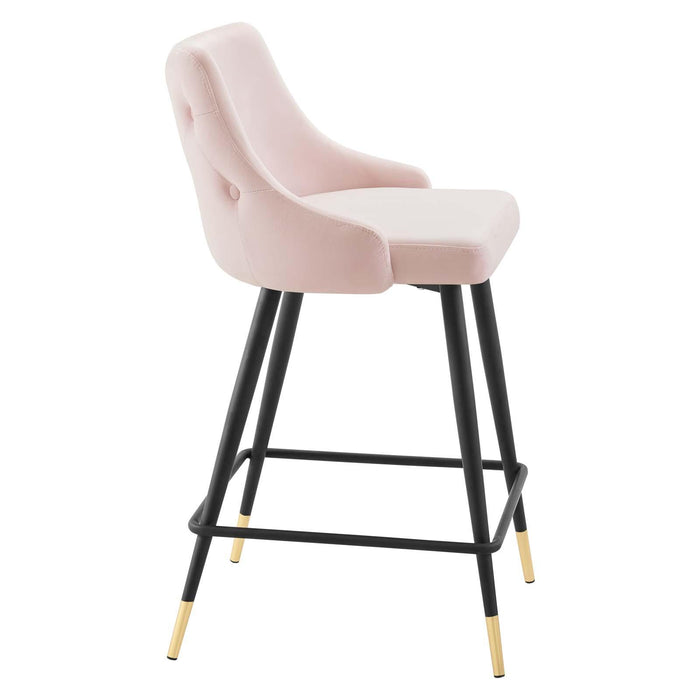 Adorn Performance Velvet Counter Stool