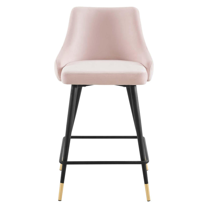 Adorn Performance Velvet Counter Stool