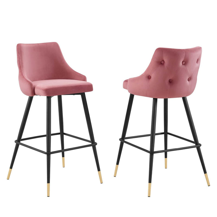 Adorn Performance Velvet Bar Stool Set of 2 image