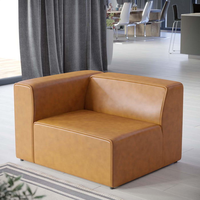 Mingle Vegan Leather Left-Arm Chair