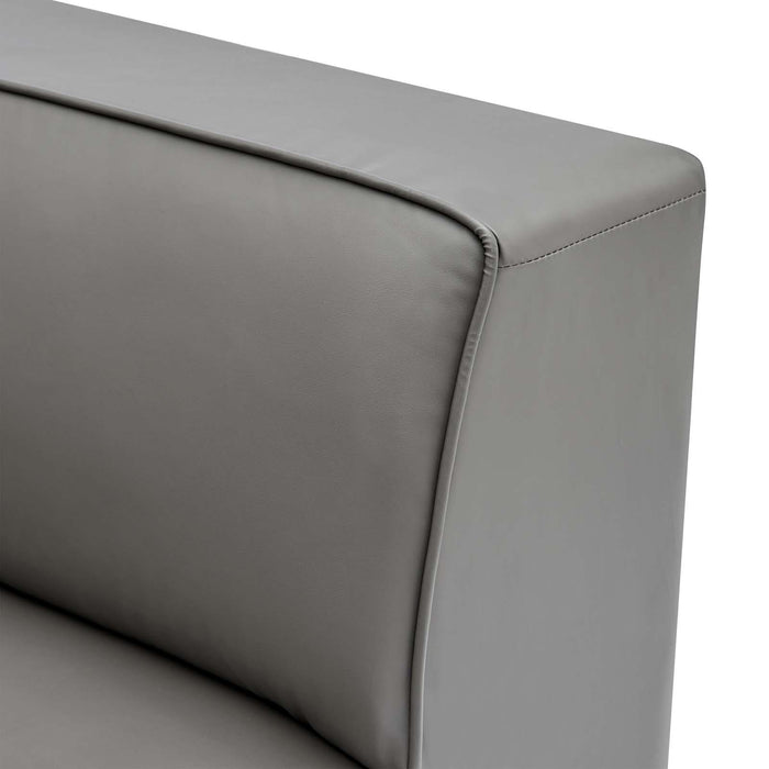 Mingle Vegan Leather Corner Chair