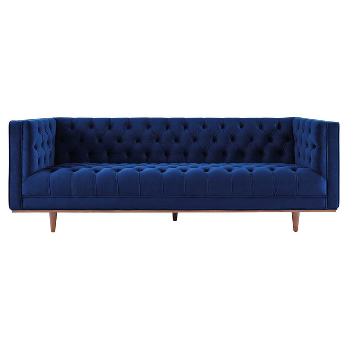 Elation Tufted Performance Velvet Sofa