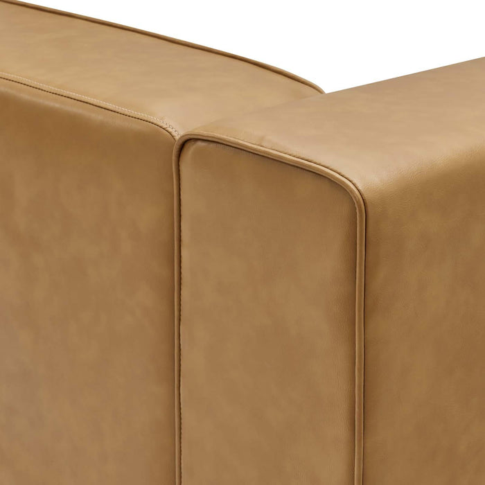 Mingle Vegan Leather Left-Arm Chair