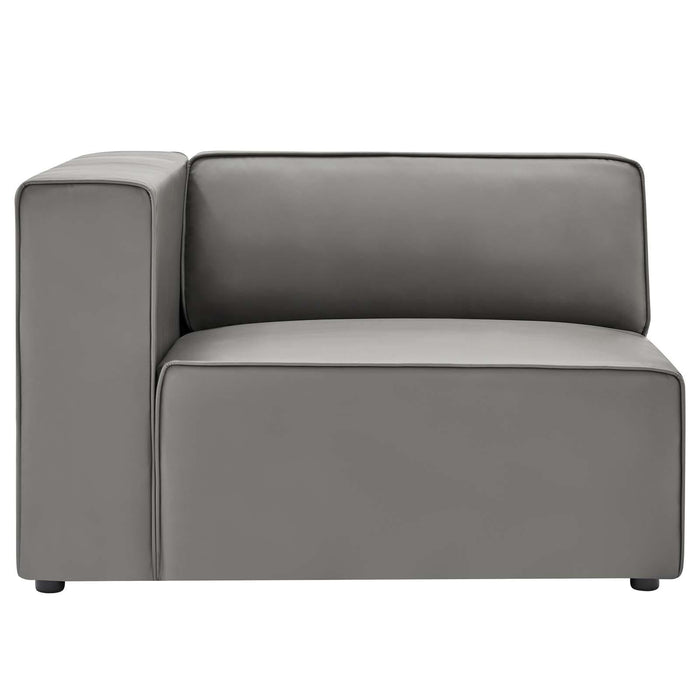 Mingle Vegan Leather Sofa and Ottoman Set