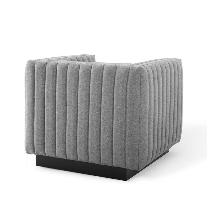 Conjure Tufted Upholstered Fabric Armchair