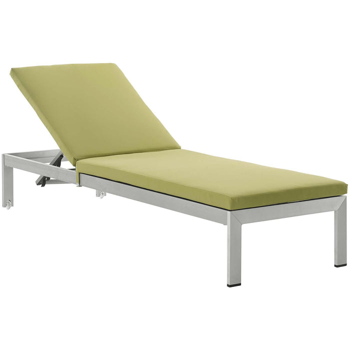 Shore Chaise with Cushions Outdoor Patio Aluminum Set of 2