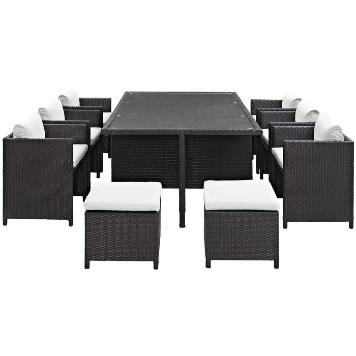 Reversal 11 Piece Outdoor Patio Dining Set