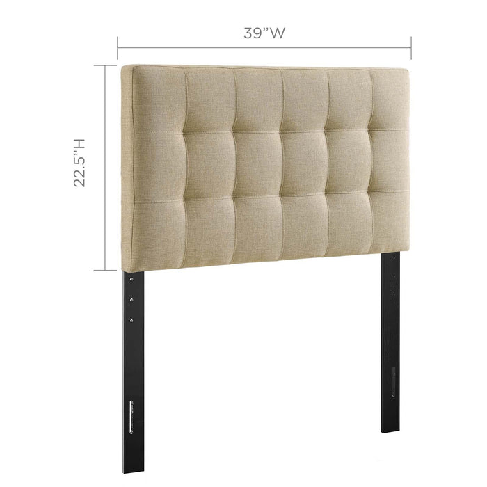 Lily Twin Upholstered Fabric Headboard