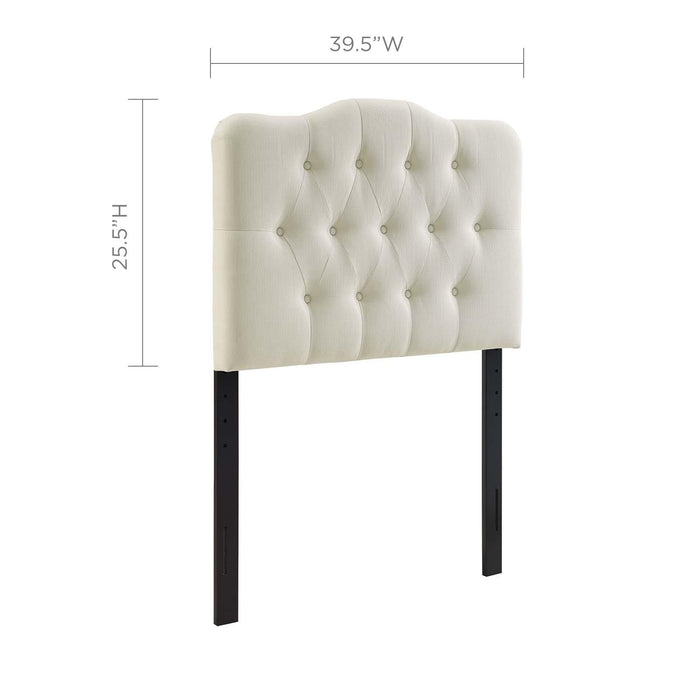 Annabel Twin Upholstered Fabric Headboard