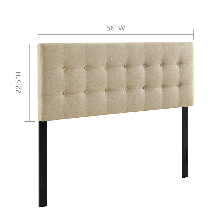 Emily Full Upholstered Fabric Headboard