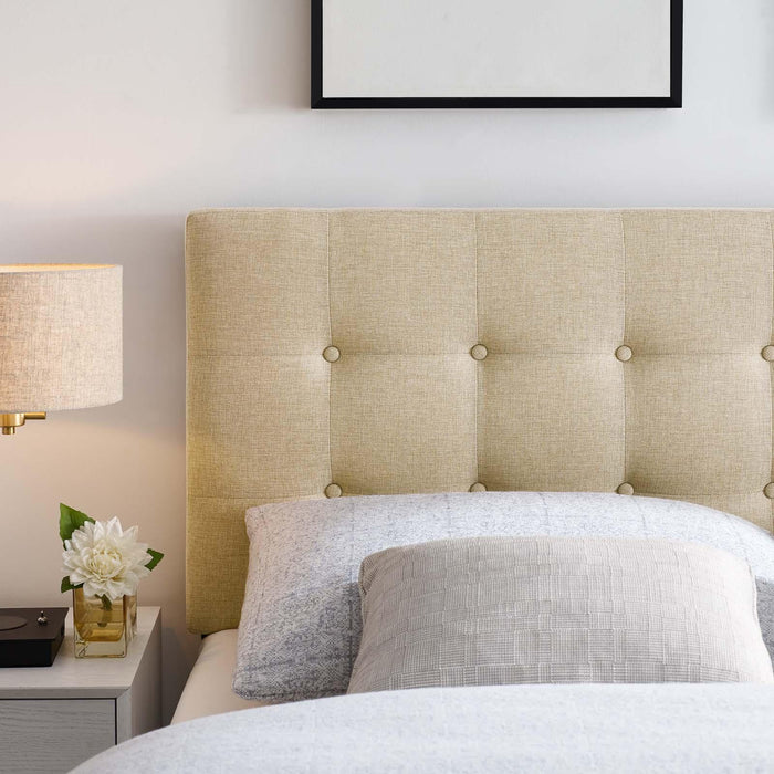 Emily King Upholstered Fabric Headboard