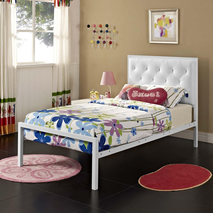 Mia Twin Vinyl Bed