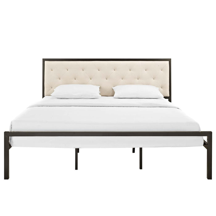 Mia King Fabric Bed