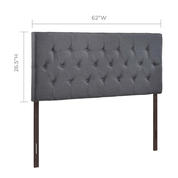 Clique Queen Upholstered Fabric Headboard