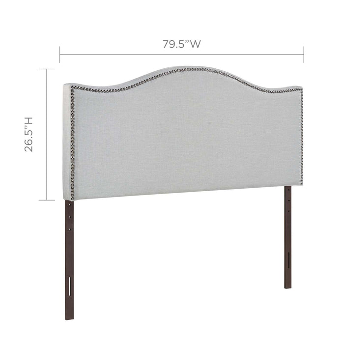 Curl King Nailhead Upholstered Headboard