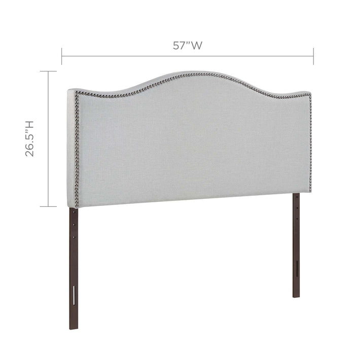 Curl Full Nailhead Upholstered Headboard