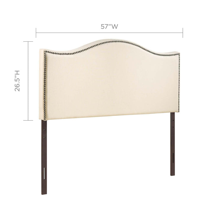 Curl Full Nailhead Upholstered Headboard