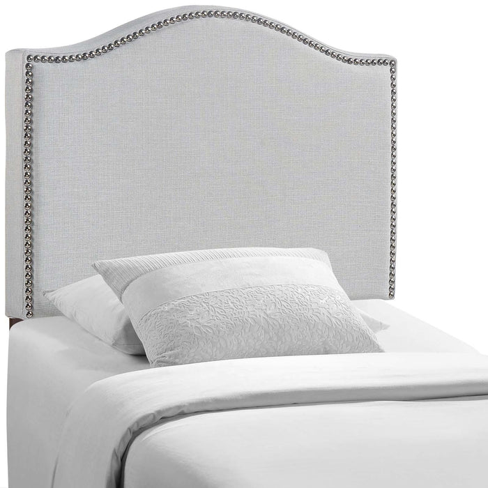 Curl Twin Nailhead Upholstered Headboard image