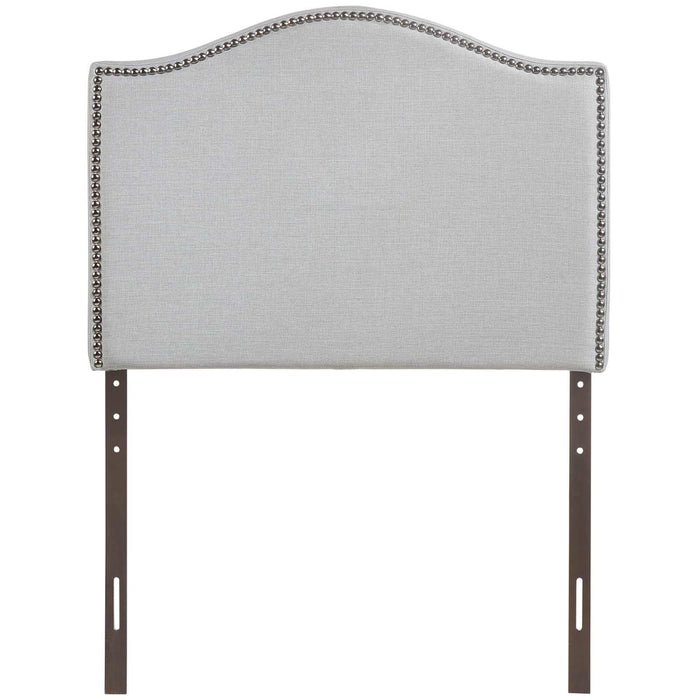 Curl Twin Nailhead Upholstered Headboard