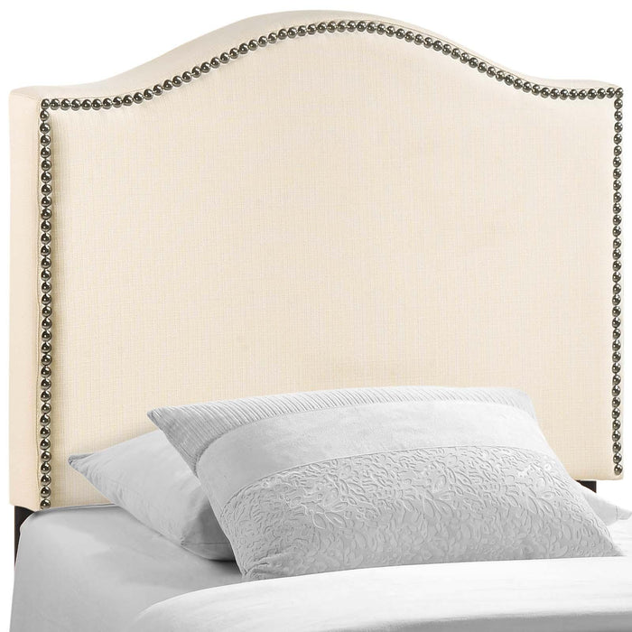 Curl Twin Nailhead Upholstered Headboard