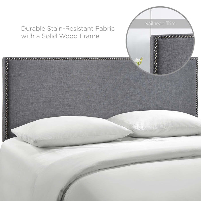 Region Nailhead Queen Upholstered Headboard