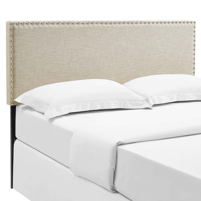 Phoebe Queen Upholstered Fabric Headboard