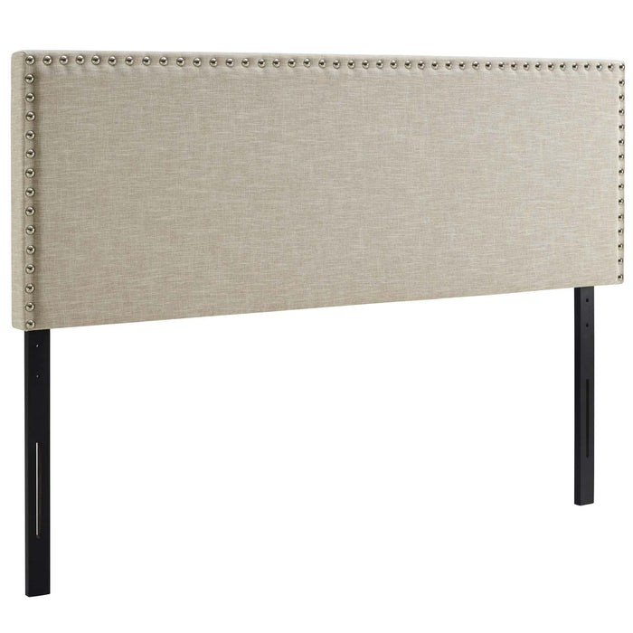 Phoebe Queen Upholstered Fabric Headboard