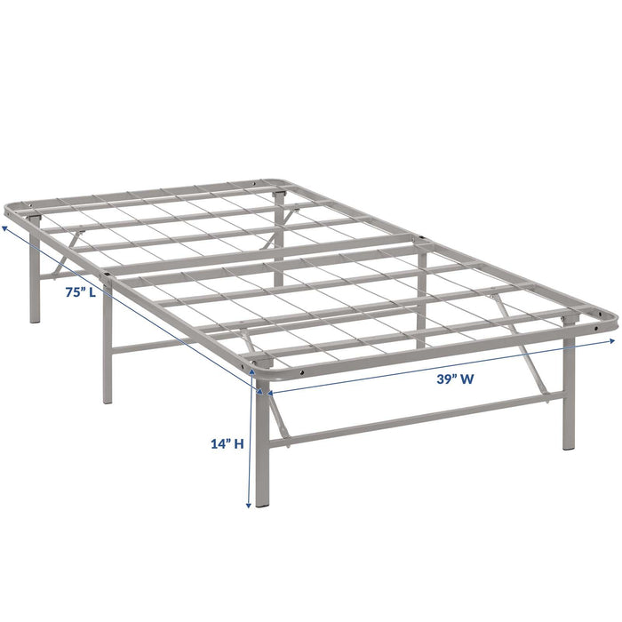 Horizon Twin Stainless Steel Bed Frame