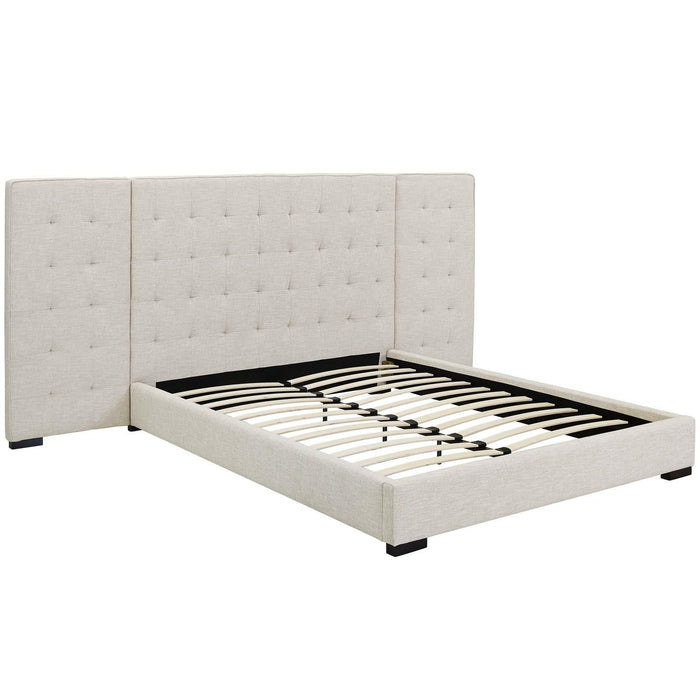 Sierra Queen Upholstered Fabric Platform Bed