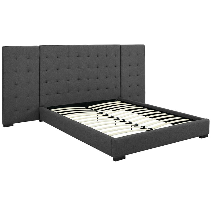 Sierra Queen Upholstered Fabric Platform Bed