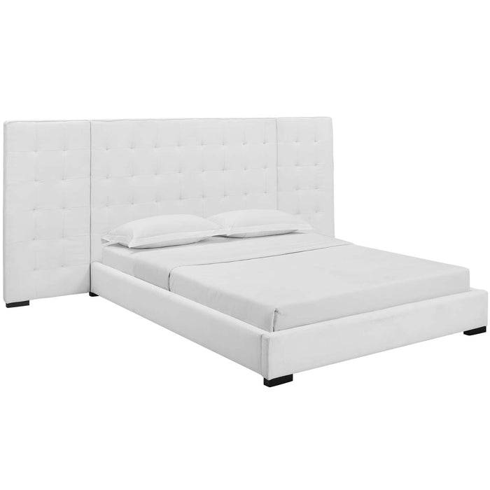 Sierra Queen Upholstered Fabric Platform Bed