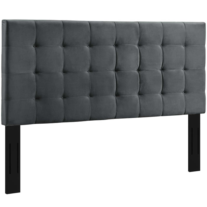 Paisley Tufted Twin Upholstered Performance Velvet Headboard