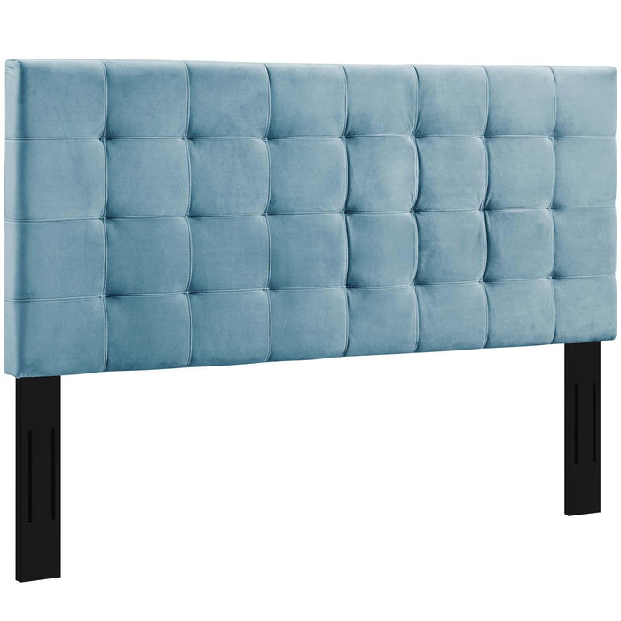 Paisley Tufted Twin Upholstered Performance Velvet Headboard