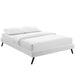 loryn-king-vinyl-bed-frame-with-round-splayed-legs