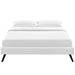 loryn-queen-vinyl-bed-frame-with-round-splayed-legs