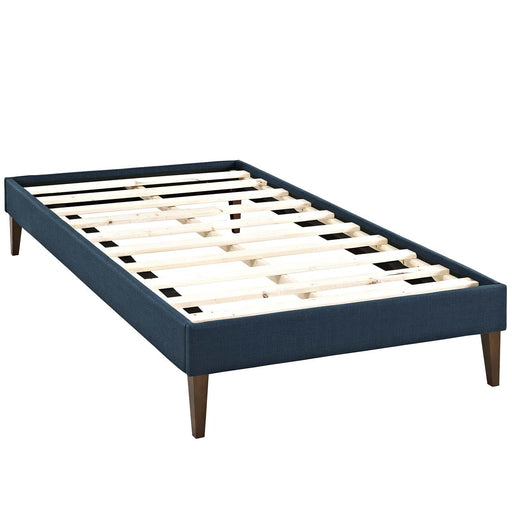 tessie-twin-fabric-bed-frame-with-squared-tapered-legs