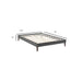 tessie-king-fabric-bed-frame-with-squared-tapered-legs