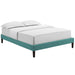 tessie-king-fabric-bed-frame-with-squared-tapered-legs