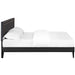 virginia-king-vinyl-platform-bed-with-squared-tapered-legs