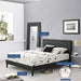 virginia-king-vinyl-platform-bed-with-squared-tapered-legs