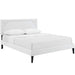 ruthie-full-vinyl-platform-bed-with-squared-tapered-legs