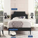 corene-twin-vinyl-platform-bed-with-squared-tapered-legs