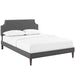 corene-full-fabric-platform-bed-with-squared-tapered-legs