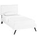 macie-twin-vinyl-platform-bed-with-round-splayed-legs