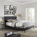 macie-queen-vinyl-platform-bed-with-round-splayed-legs