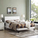 macie-queen-vinyl-platform-bed-with-squared-tapered-legs