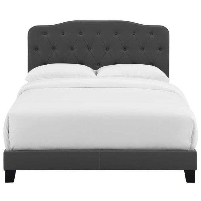 Amelia Twin Faux Leather Bed